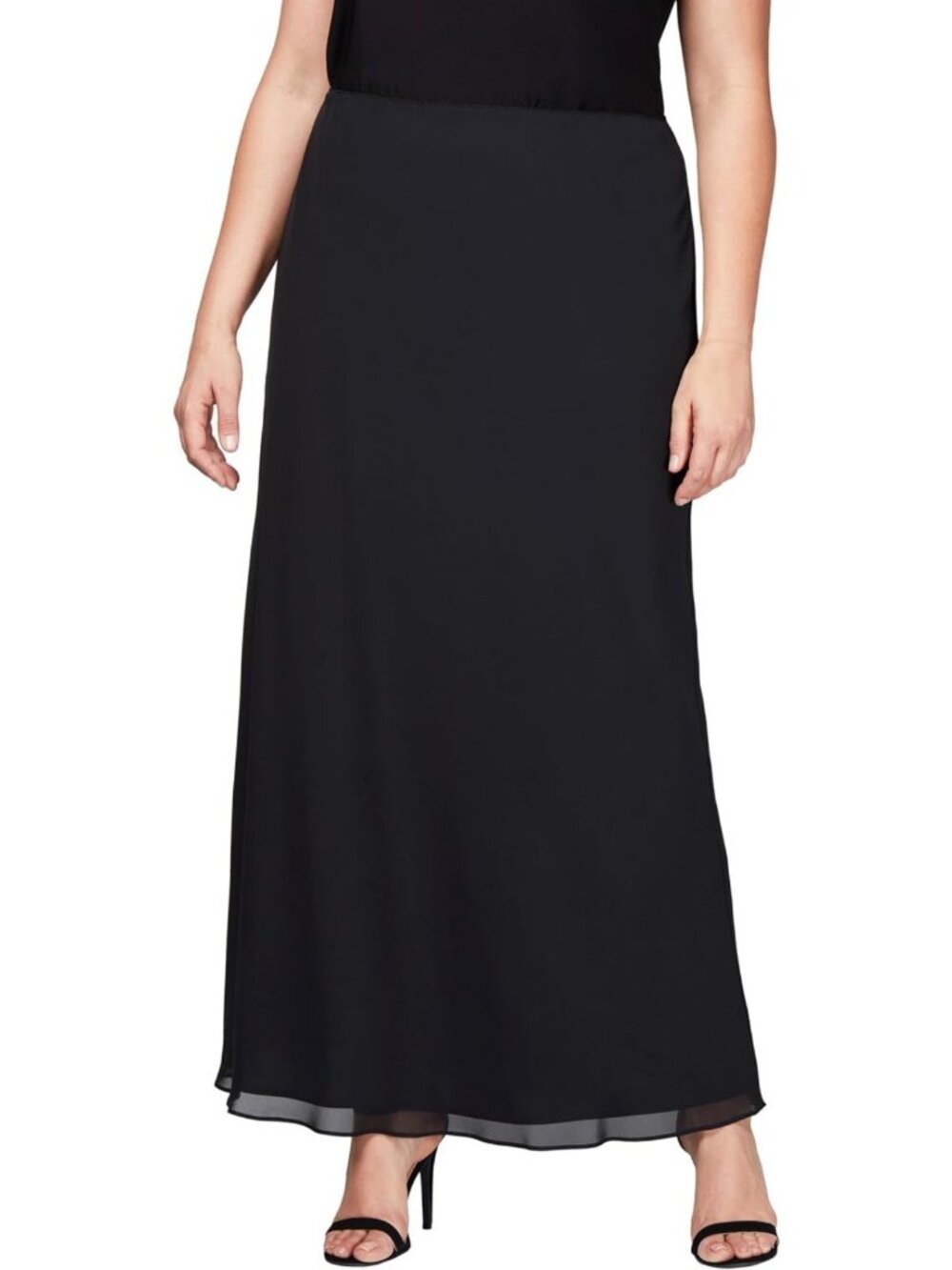 Elegant Chiffon Maxi Skirt for Women - Regular, Petite & Plus Sizes Available